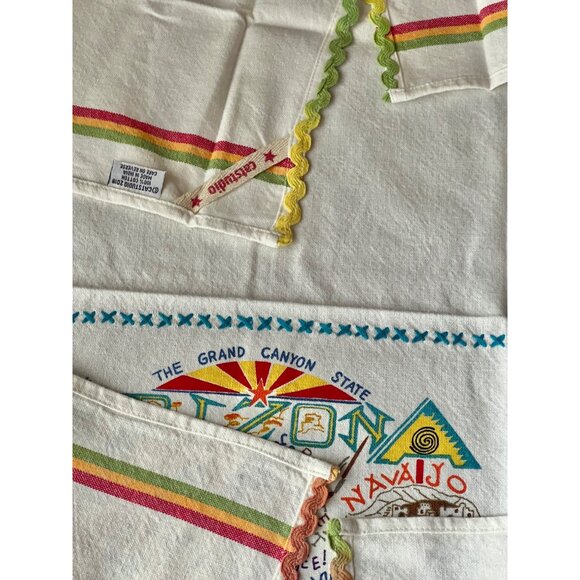 Catstudio Arizona Dish Towels Set of 2 Cotton AZ Map Design 29x21 New Gift - Picture 9 of 14